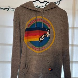 Aviator Nation Venice Pullover Hoodie - Heather Grey